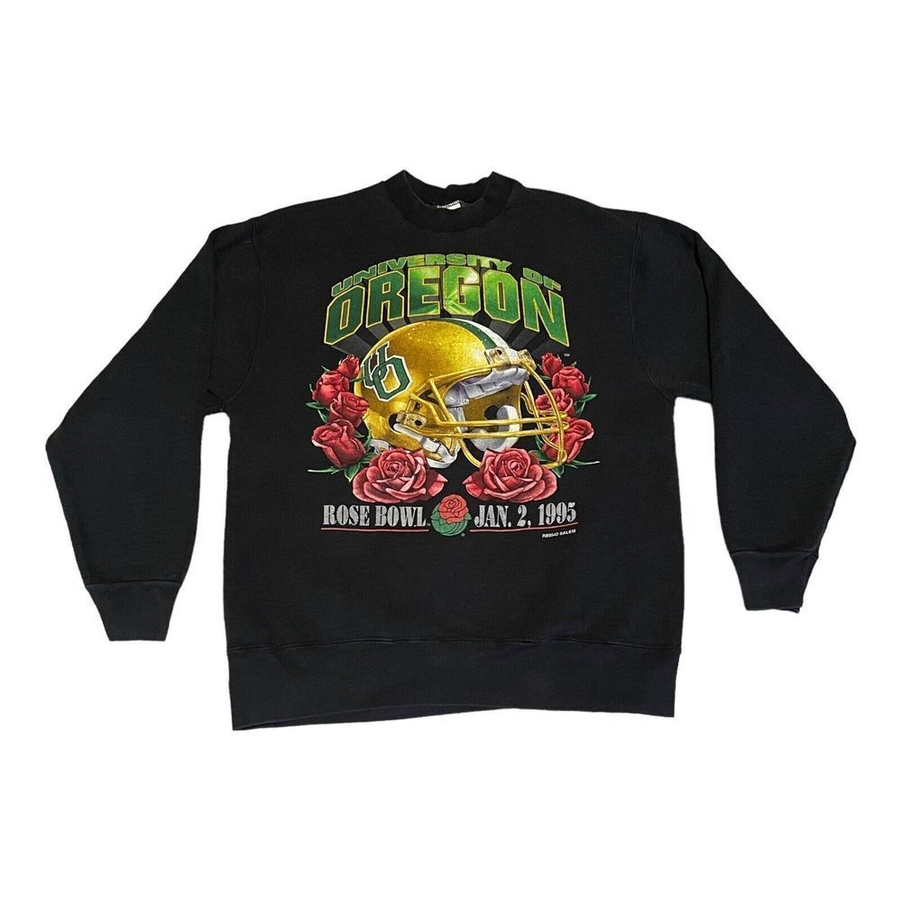 Vtg 1995 Oregon Ducks Rose Bowl Salem Crewneck Sweatshirt Pullover‎ Large